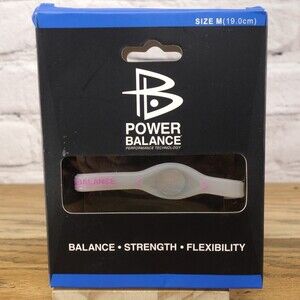 Power Balance The Original Performance Wristband White And Pink Size Medium